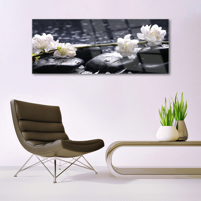 Quadro acrílico Pedras de flores