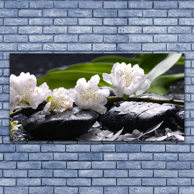 Pintura acrílica Pedras de flores