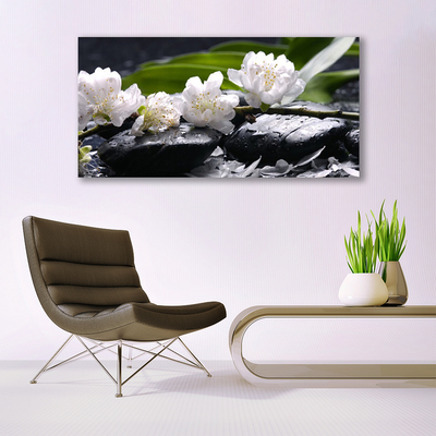 Pintura acrílica Pedras de flores