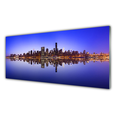 Pintura acrílica Casas de Água da Cidade