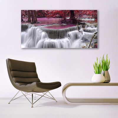 Quadro acrílico Cachoeira Árvore Natureza