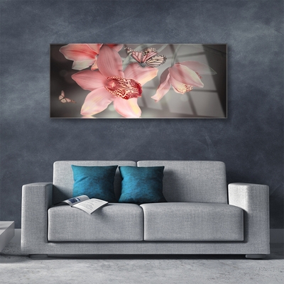 Quadro acrílico Flores na Parede