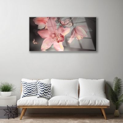 Quadro acrílico Flores na Parede