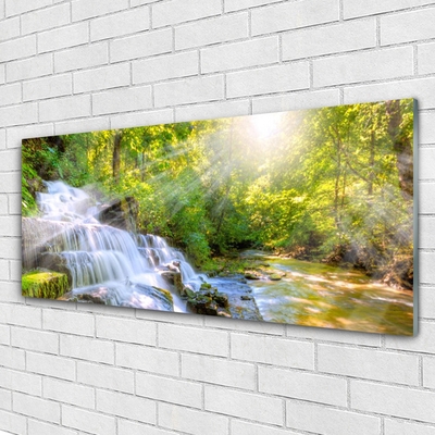 Quadro acrílico Cachoeira Floresta Natureza