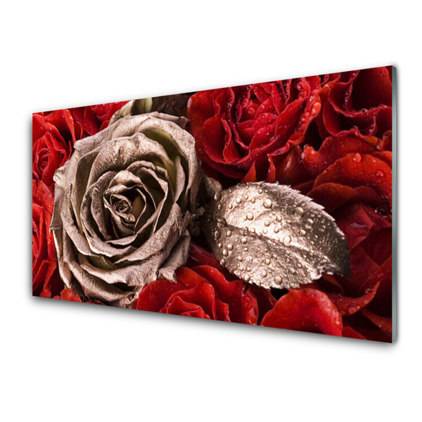 Quadro acrílico Flores de rosas