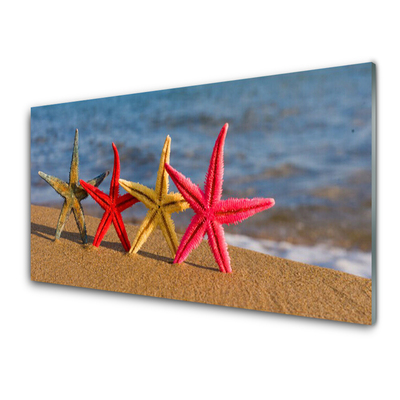 Pintura acrílica Arte de estrela do mar de praia