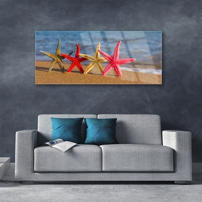 Pintura acrílica Arte de estrela do mar de praia