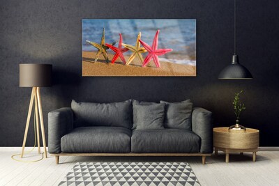 Pintura acrílica Arte de estrela do mar de praia