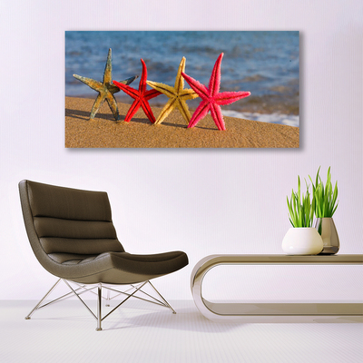 Pintura acrílica Arte de estrela do mar de praia