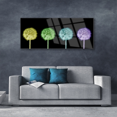 Pintura acrílica Planta dente-de-leão