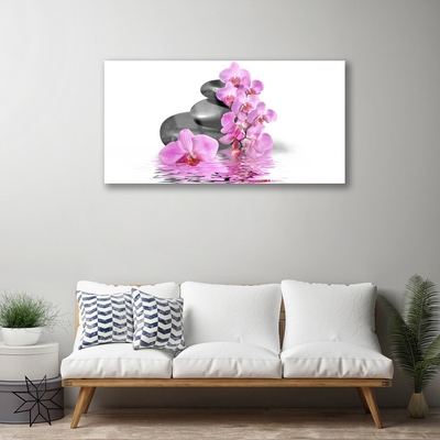 Quadro acrílico Lindas pedras de flores