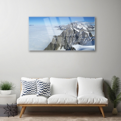 Quadro acrílico Paisagem de neblina na montanha