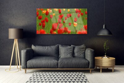 Quadro acrílico Planta de tulipas