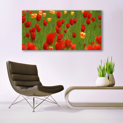 Quadro acrílico Planta de tulipas