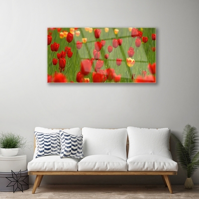 Quadro acrílico Planta de tulipas