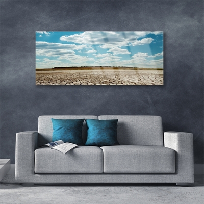 Pintura acrílica Paisagem desértica de areia