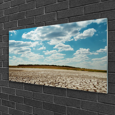 Pintura acrílica Paisagem desértica de areia