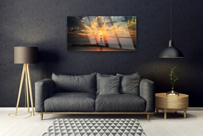 Pintura acrílica Paisagem do Farol