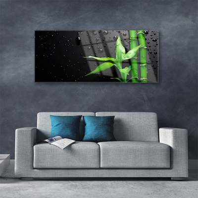 Pintura acrílica Planta de folhas de bambu