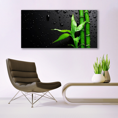 Pintura acrílica Planta de folhas de bambu