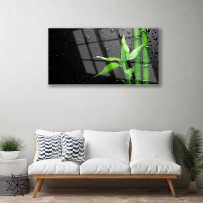 Pintura acrílica Planta de folhas de bambu