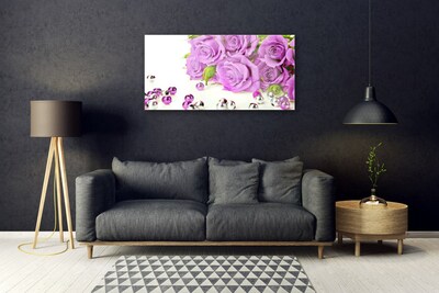 Quadro acrílico Flores de rosas