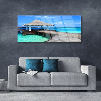 Quadro acrílico Arquitetura da Ponte Marítima