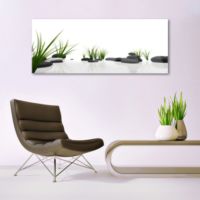 Quadro acrílico Pedras Grama Arte