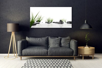 Quadro acrílico Pedras Grama Arte