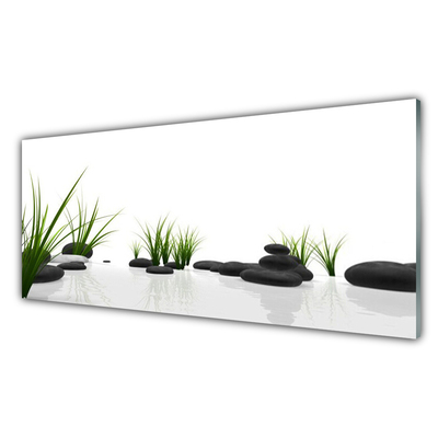 Quadro acrílico Pedras Grama Arte