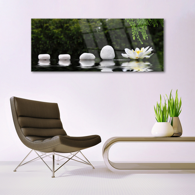 Pintura acrílica Flor de Lótus Nenúfar