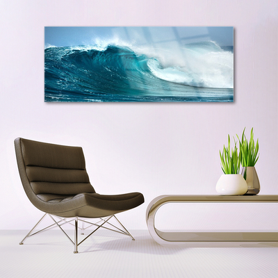 Pintura acrílica Paisagem de ondas