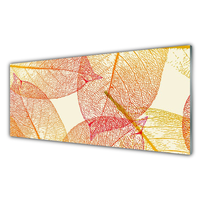 Quadro acrílico Folhas Arte Planta