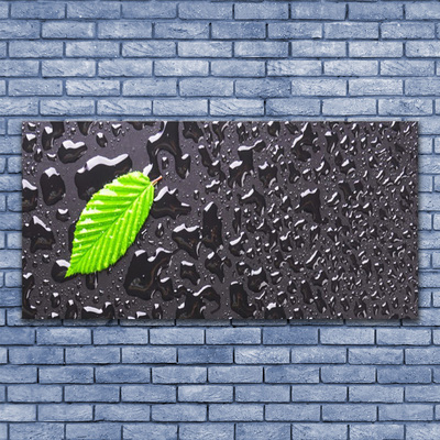 Quadro acrílico Arte com gotas de folhas