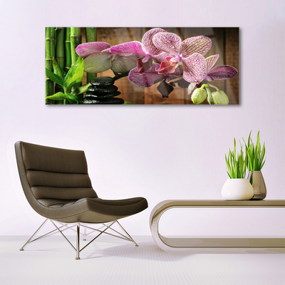 Quadro acrílico Flores Planta de Bambu