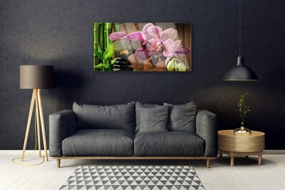 Quadro acrílico Flores Planta de Bambu