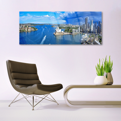 Quadro acrílico Casas da Cidade do Mar