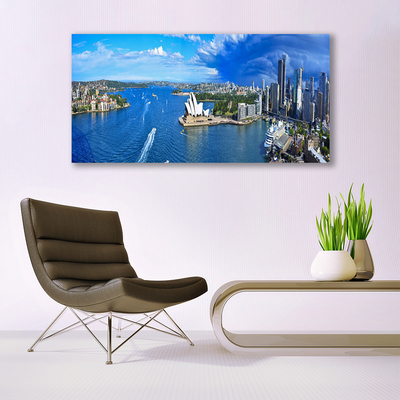 Quadro acrílico Casas da Cidade do Mar