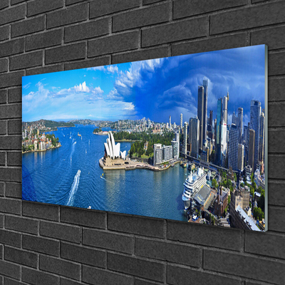 Quadro acrílico Casas da Cidade do Mar