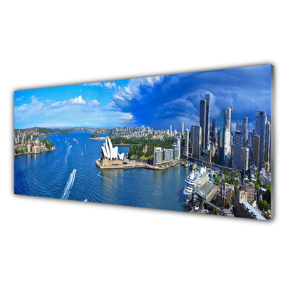 Quadro acrílico Casas da Cidade do Mar