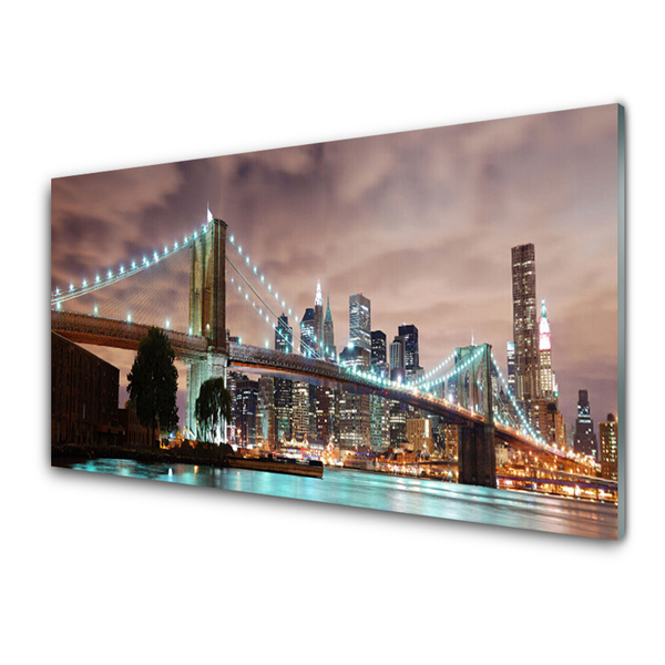 Pintura acrílica Arquitetura da Cidade da Ponte