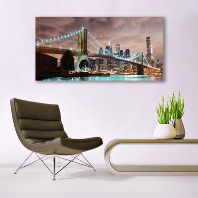 Pintura acrílica Arquitetura da Cidade da Ponte