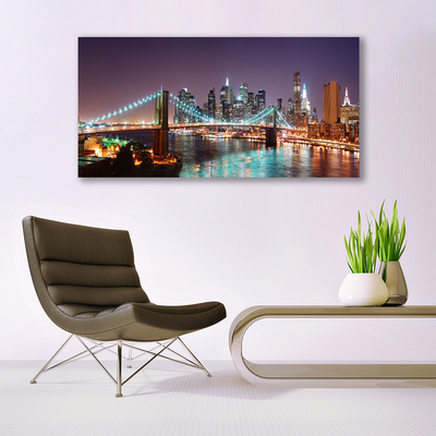 Pintura acrílica Arquitetura da Cidade da Ponte