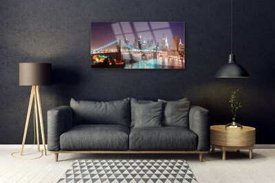 Pintura acrílica Arquitetura da Cidade da Ponte