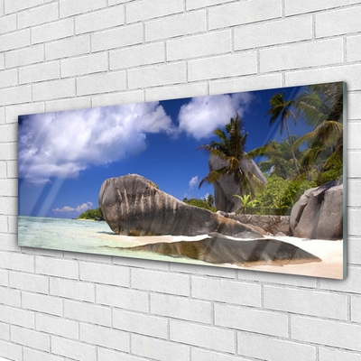 Quadro acrílico Paisagem da Praia das Rochas