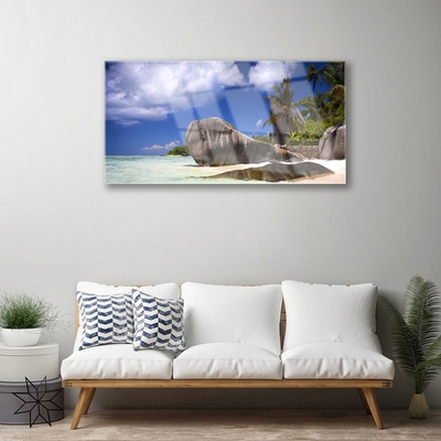 Quadro acrílico Paisagem da Praia das Rochas