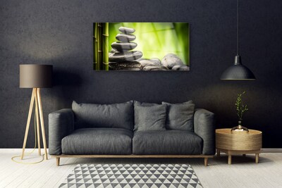 Quadro acrílico Arte em Pedras de Bambu