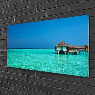 Pintura acrílica Paisagem Marinha