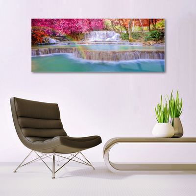 Pintura acrílica Cachoeira da Natureza