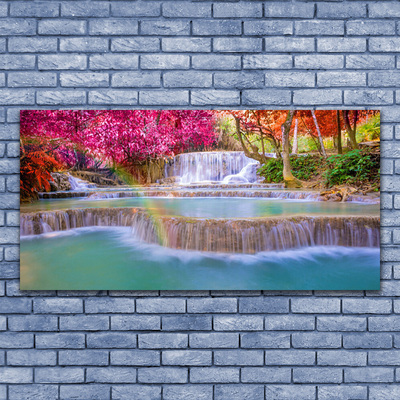 Pintura acrílica Cachoeira da Natureza